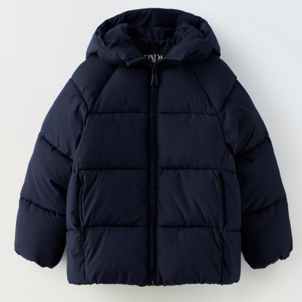 Zara Kids Puffer Jacket - Navy Blue - Size 13/14 - 562/702/401